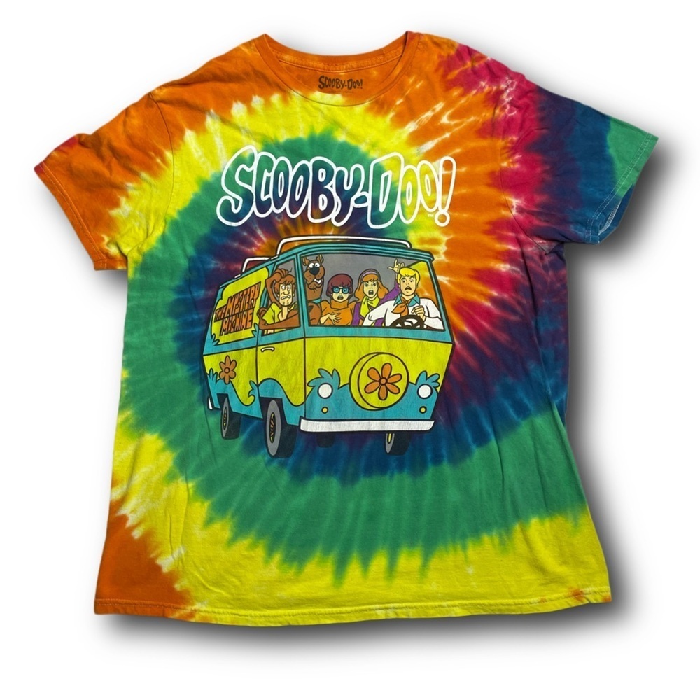 Scooby Doo Mystery Machine Hanna Barbers Tie-Dye graphic T-Shirt - size L